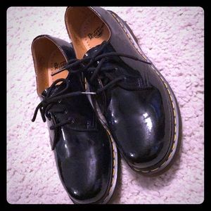 Brand new black patent leather dr. Martens